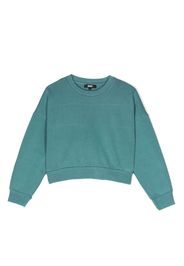 Dkny Kids logo-print cotton sweatshirt - Blue