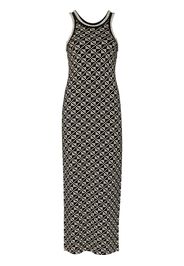 Dodo Bar Or Kei patterned jacquard sleeveless midi dress - Black