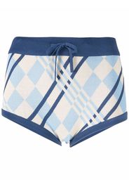 Dodo Bar Or checked knitted shorts - Blue