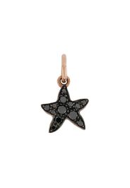 9kt rose gold So Happy To Have Found You black diamond star charm