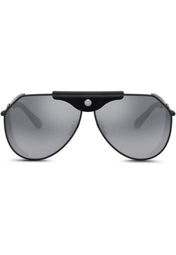 Panama aviator-frame sunglasses