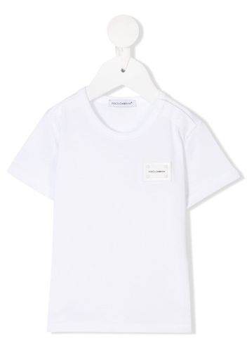 Dolce & Gabbana Kids logo plaque T-shirt - White