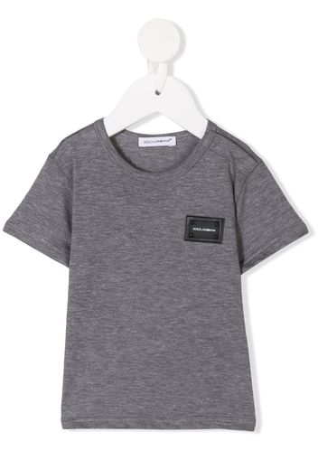 Dolce & Gabbana Kids logo plaque T-shirt - Grey