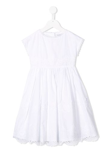 Dolce & Gabbana Kids lace trim dress - White