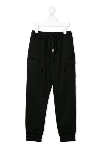 Dolce & Gabbana Kids branded track pants - Black