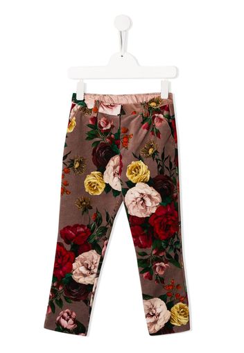 Dolce & Gabbana Kids Floral print trousers - Pink