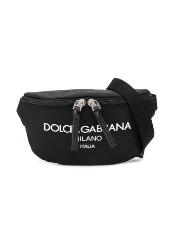 printed logo belt bag