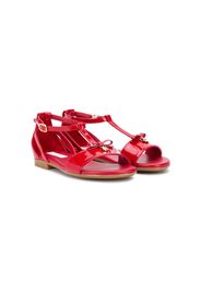bow front T-bar sandals