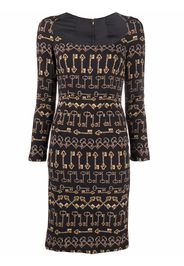 Dolce & Gabbana Pre-Owned 2000s key-print fitted dress - Black