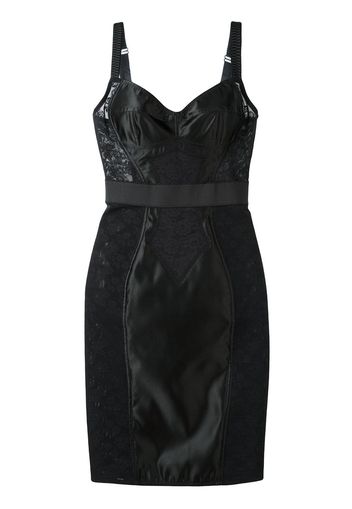 Dolce & Gabbana lace panel bustier dress - Black