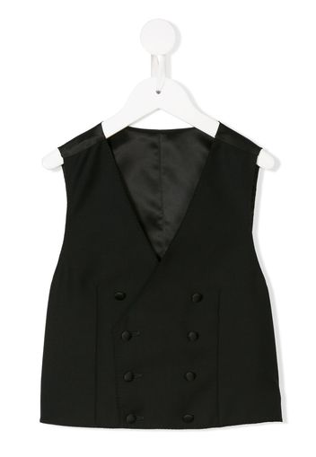 Dolce & Gabbana Kids tailored double-breasted waistcoat - Black