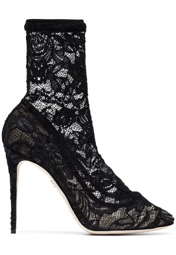 Dolce & Gabbana 105 lace ankle boots - Black