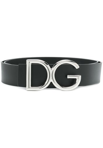 Dolce & Gabbana logo buckle belt - Black