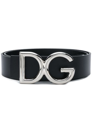 Dolce & Gabbana logo buckle belt - Black