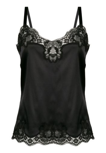 Dolce & Gabbana lace trim camisole - Black