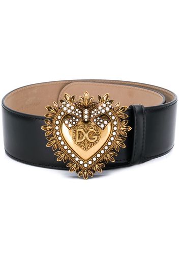 Dolce & Gabbana Devotion buckle belt - Black