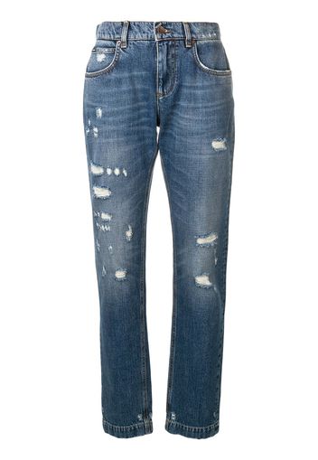 Dolce & Gabbana distressed effect jeans - Blue