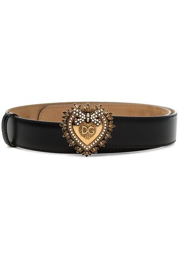 Dolce & Gabbana Devotion heart-buckle belt - Black