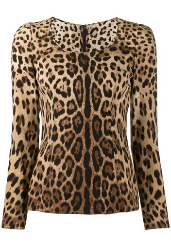 Dolce & Gabbana leopard print blouse - Neutrals