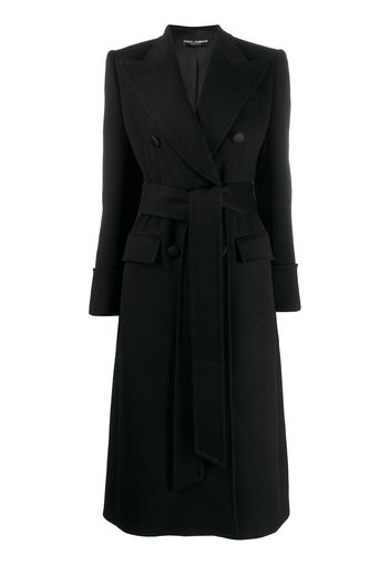 Dolce & Gabbana belted midi coat - Black