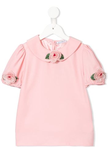 rose detail blouse