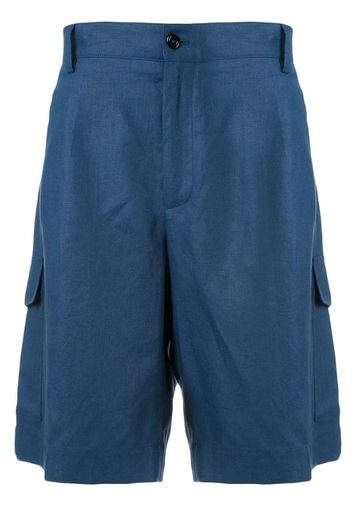 plain linen bermuda shorts