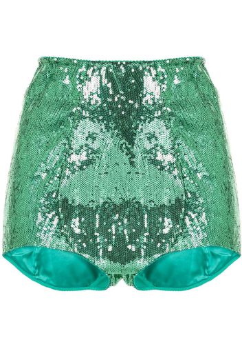 sequin embellished shorts