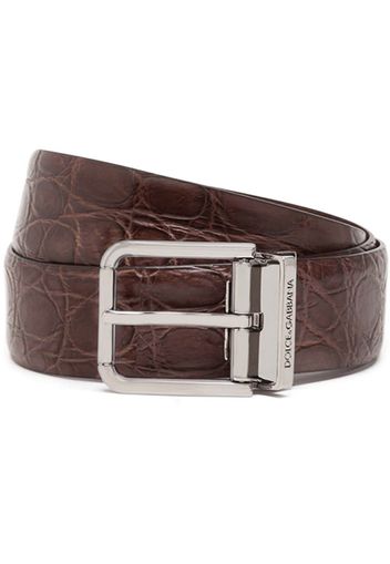 Dolce & Gabbana logo-buckle belt - Brown