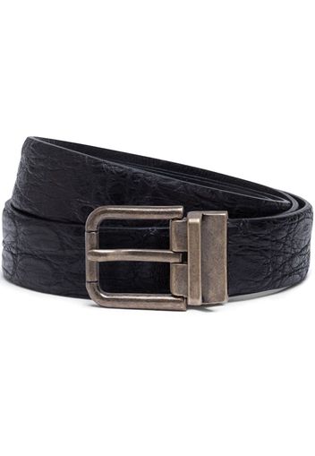 Dolce & Gabbana textured leather belt - Black