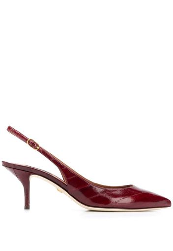 slingback leather pumps