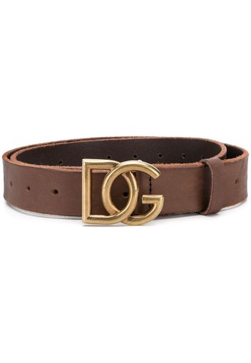 DG buckle leather belt