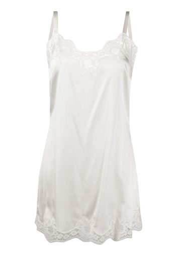 lace-detail slip dress