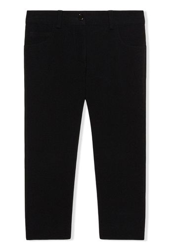 tapered leg trousers