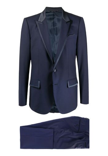contrast-trim two piece suit