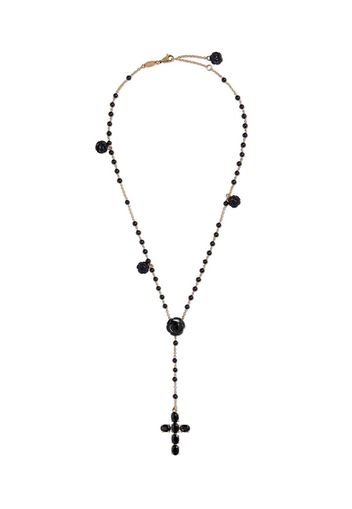 18kt yellow gold sapphire Tradition rosary necklace