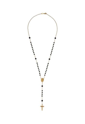 18kt yellow gold sapphire rosary necklace