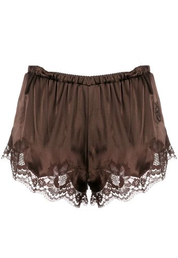 lace trim shorts