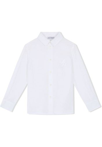 Dolce & Gabbana Kids logo-embroidered shirt - White