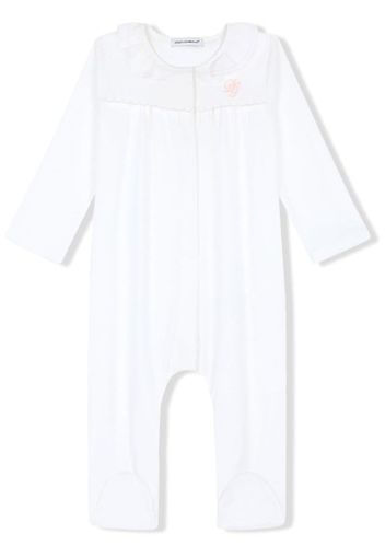 DG-embroidered jersey and poplin pajamas