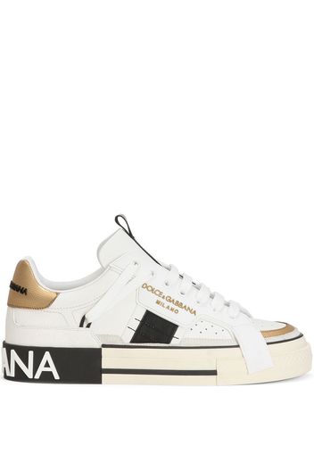 Dolce & Gabbana panelled low-top sneakers - White