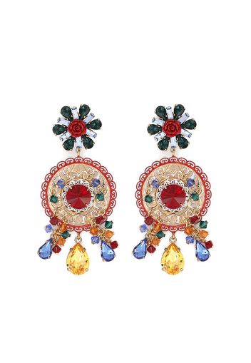 Dolce & Gabbana embellished clip-on earrings - Gold