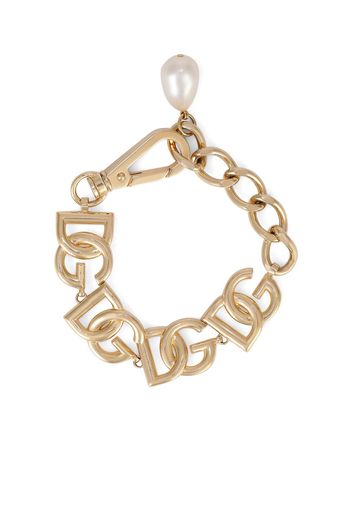 Dolce & Gabbana logo-lettering bracelet - Gold