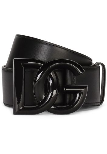 Dolce & Gabbana logo-buckle belt - Black