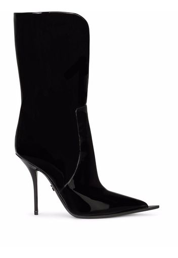 Dolce & Gabbana Cardinale 105mm front-slit boots - Black