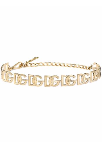 Dolce & Gabbana DG-logo chain belt - Gold