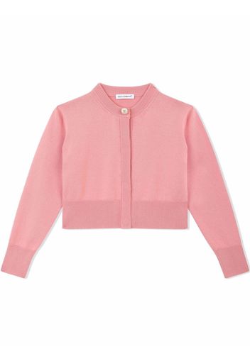 Dolce & Gabbana Kids round neck cardigan - Pink