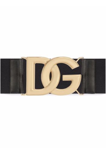 Dolce & Gabbana DG logo buckle waist belt - Black