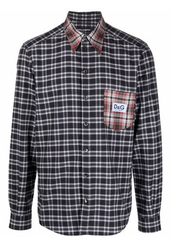 Dolce & Gabbana check-print shirt - Blue