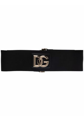 Dolce & Gabbana logo-buckle belt - Black