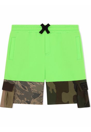 Dolce & Gabbana Kids camouflage patchwork shorts - Multicolour